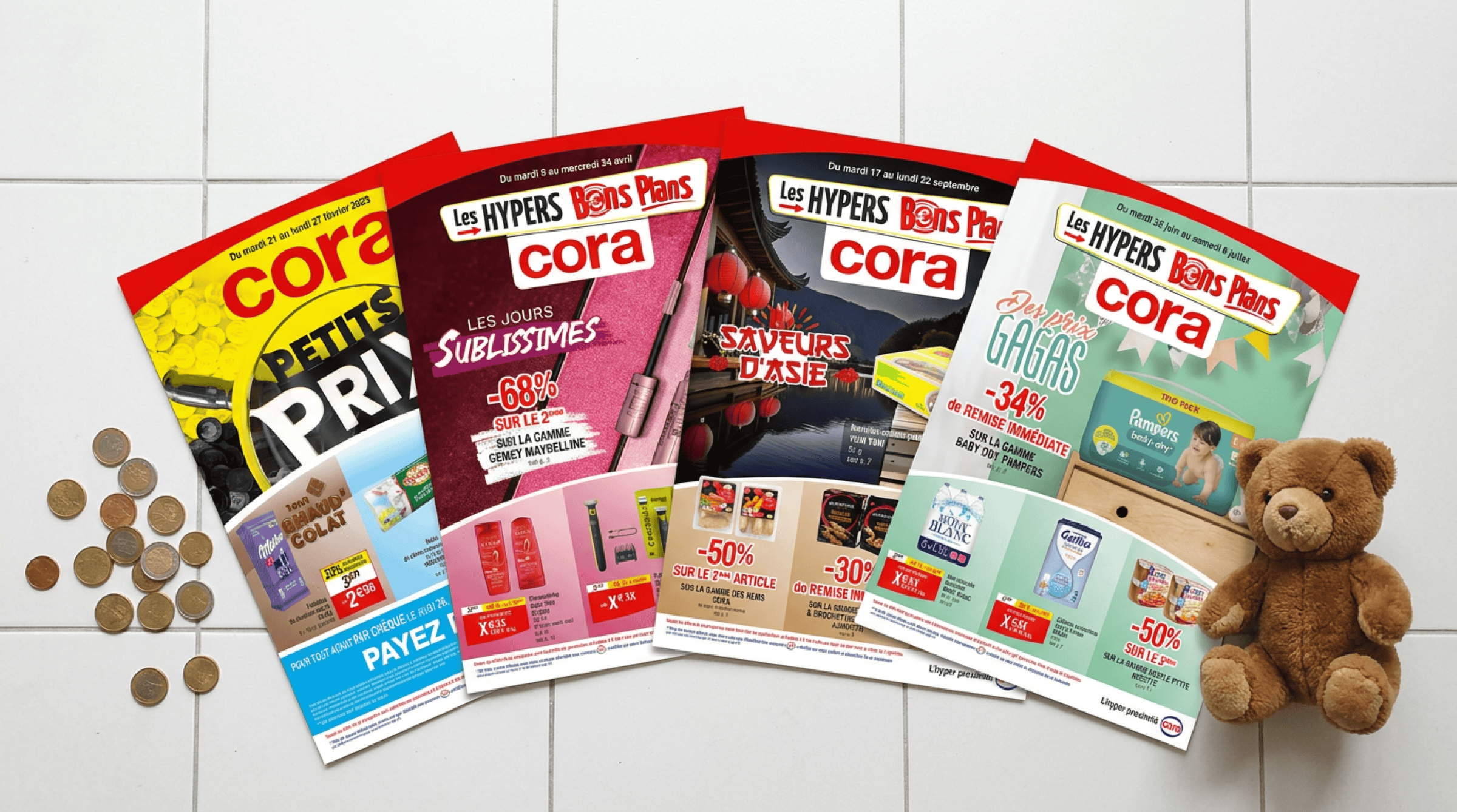 Cora — Couvertures promotionnelles